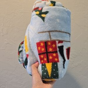 New Throw Blanket Christmas Dog With Trees Cute